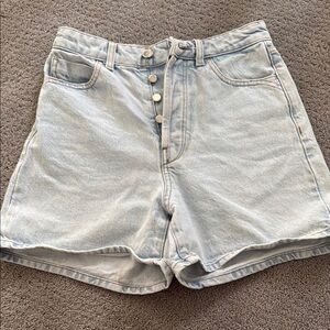 Zara Light Blue Denim Women's Shorts